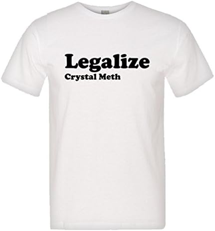 Pleasemetees mens легализираат кристал мета -маичка кошула