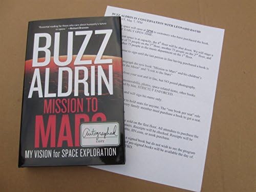 Buzz Aldrin потпиша мисија на книгата на Марс Аполо 11 2 -ри човек на Месечината Бекет Бас