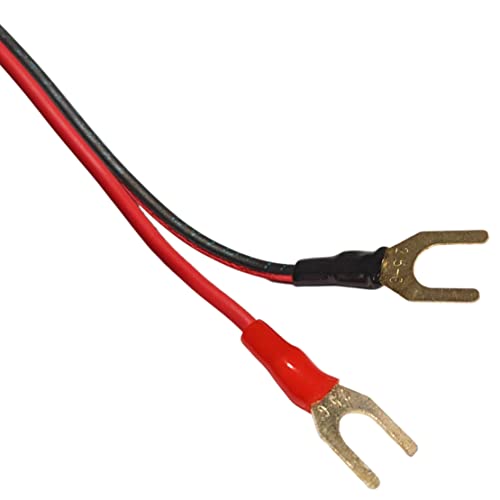 6 пакувања Алигатор до Спајд ЛУГ кабли со врзани црвени и црни жици, должина од 26 - Ex Electronix Express