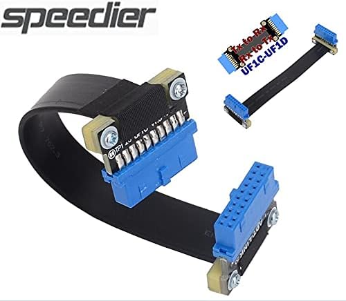 Конектори FPV USB 3.0 до 19/20PIN 90 степени адаптер за картички FPC REBON Flat USB3.0 кабел за повеќекоптерска воздушна фотографија -
