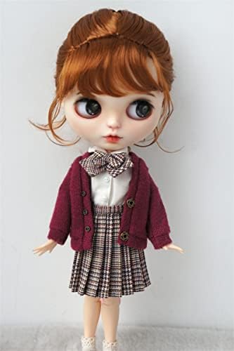 18 AG Doll Додатоци JD413 10-11Inch 26-28cm Француски плетенки Синтетички перики на кукли со кукли Мохаир Бјд