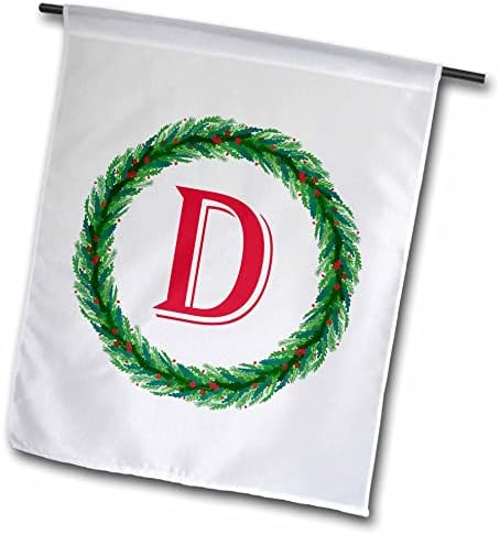 3DROSE CHRISTOR WERN MONOGRAM D RED, SM3DR - FLAGS