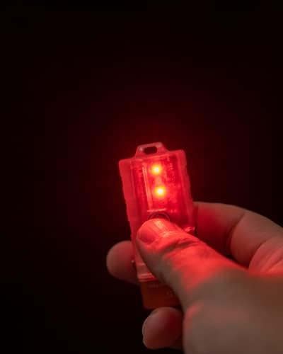 Rovyvon E5 EDC Flashlight Flashlight Flashly Pocket Flangs 700 лумени со бело црвено светло, режим на заклучување, водоотпорен за дневна употреба,