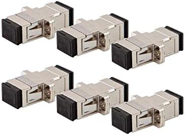 Monoprice SC Simplex Die Cast Metal Fiber Adapter женски до женски, единечен режим, лесен за инсталирање, употреба со празни панели