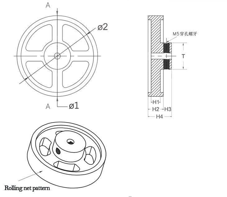 Алуминиумска легура за сечење на тркалото за сечење на тркалото Мерач на мерниот мерн Синхроно мерење на тркалото 2 парчиња/постави