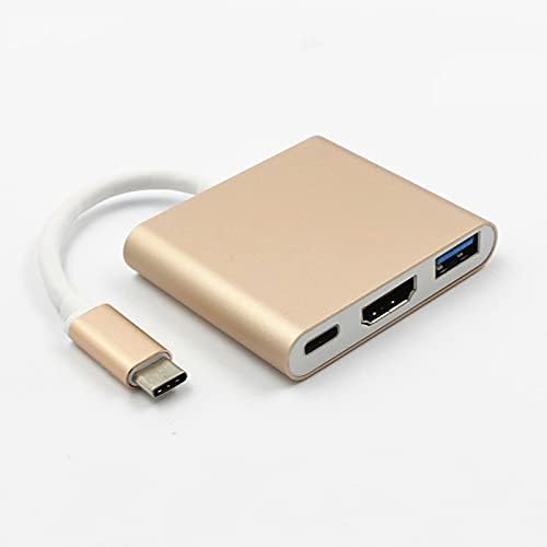 USB C до HDMI адаптер, тип C до HDMI 4K, USB C полнење на порта за полнење Адаптер компатибилен со USB 3.0 порта за полнење на порта и тип