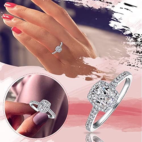 2023 година Нов цирконија подарок накит женски прстен жени ringвонат со сјајни прстени овошни прстени накит