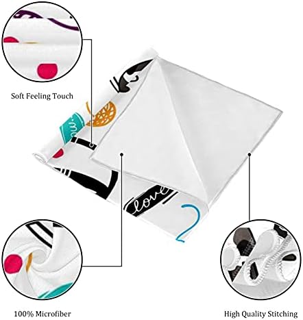 Deyya 2 пакет за ладење на пешкир микрофибер пот меки спортски крпи костум за вежбање салата фитнес куглање за пливање јога голф мачки