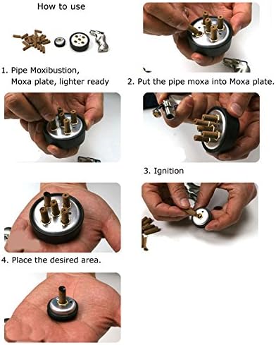 5 Дупка Мокса Плоча &засилувач; Моксибустиција Стап Цевка Мокса Гу-Гван Ориент Медицина, х