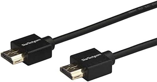 StarTech.com 6.6 ft HDMI 2.0 Кабел, 4k 60Hz Премиум Сертифициран СО Голема Брзина HDMI Кабел w/Ethernet, Ултра HD HDMI Кабел, Долг