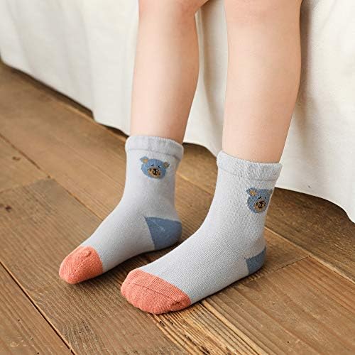 Eimmabey Toddler чорапи момчиња и девојчиња 10 пакувања памучни чорапи за бебиња слатки чорапи за новороденчиња