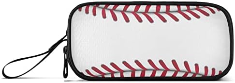 Алаза Апстрактна бејзбол молив случај најлон молив торба преносна канцелариска торба Пенка торбичка со патент за жени мажи од колеџ