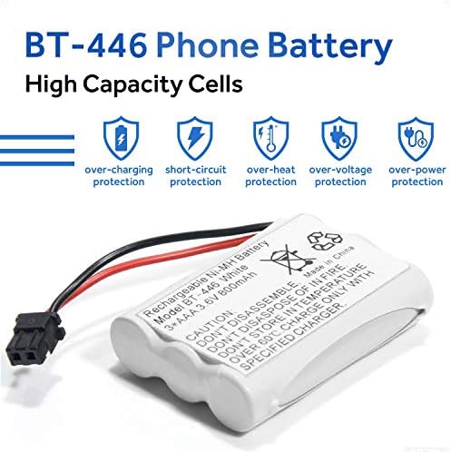 BT-446 Ni-MH батерија што може да се надополнува за Uniden BT446 BT-1005 TRU9480 TXC-400TCX-80 Радио Шак TAD-3704 TAD-3815 Interstate