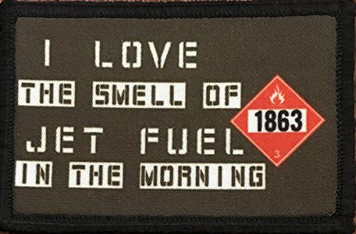 Јас го сакам мирисот на млаз гориво во утринската лепенка за морал. Совршено за вашата тактичка воена армија опрема, ранец, капа за бејзбол на операторот, носач на п?