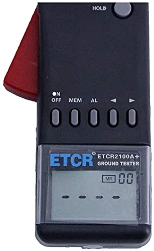 HFBTE ETCR2100A+ Тестер за отпорност на земја Дигитален мерач на стегање 0.01-200Ω со 99 сетови систем за аларм за складирање на податоци за складирање