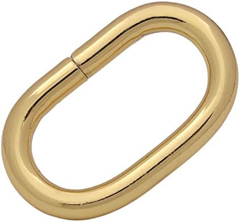 Fenggtonqii метални овални прстенести јамки кои не се заварени за кожни чанти торбички ленти за чанти