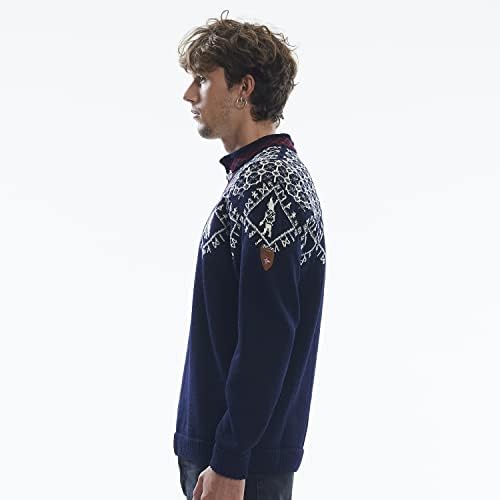 Машки џемпер на Дале од Норвешка Ходур - џемпери од волна за мажи - џемпер за пулвер за мажи - машка џемпер за волна волна