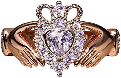 2023 Нов накит за накит за свадби, мода за жени накит бенд ringsвони анксиозен прстен со големина 13