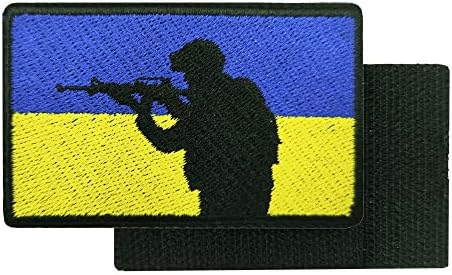 Украинско знаме Украина војска воена везена кука и јамка