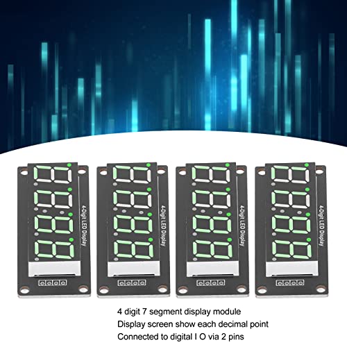 4 Дигитална дигитална цевка 7 сегмент TM1637 LED сегмент прикажува замена на модулот на алармниот часовник со заглавието на пинот