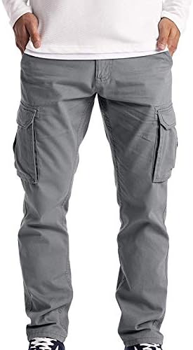 Лцепси Машки Обични Панталони Работат Носат Борбена Безбедност 6 Џеб Полни Панталони Машка Мода Удобни Долги Товарни Панталони За Мажи