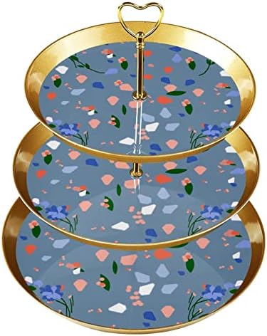 Десерт Маса Дисплеј Сет, Злато Кекс Штанд, Десерт Штандови, 3 Ниво Служат Послужавник, Чаша Торта Ниво Штанд, Свадба Торта