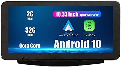 WOSTOKE 10.33 QLED/IPS 1600x720 Touchscreen CarPlay &засилувач; Android Auto Android Autoradio Автомобил Навигација Стерео Мултимедијален Плеер