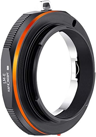 K&F концепт леќи за монтирање адаптер компатибилен за леќи на Leica M до алфа Nex-монтажа на камера со е-монтажа на камера со дизајн на лак