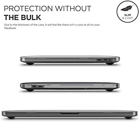 Elalo Ultra Slim Hard Case компатибилен со MacBook Pro 15 -инчен со лента за допир [A1990/A1707] [верзија 2019/2018/2017/]