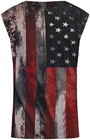 Руируилико машки патриотски маици на 4 јули јули Америка знаме лето кратки ракави лабави фит графички отпечатоци туники