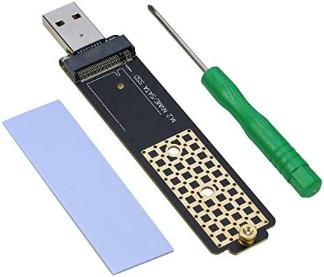 М. 2 НА USB Адаптер, RIITOP NVMe НА USB 3.1 Читач Картичка Компатибилен Со Двете NVMe М Клучни SSD &засилувач; NGFF SSD
