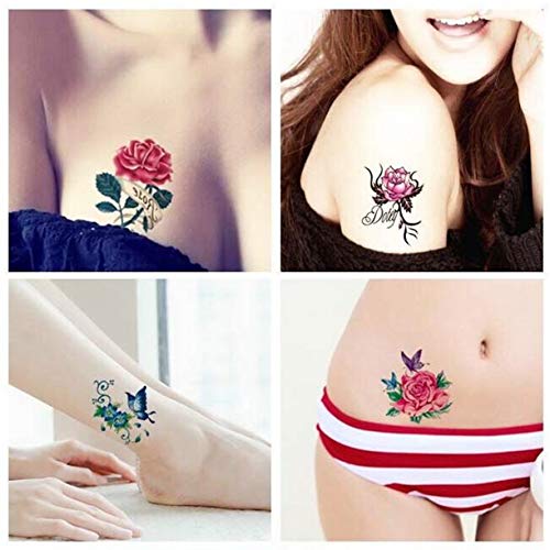 WellieSTR 5 x 52stlye привремена тетоважа пренос на вода цветни налепници убавина здравје тело рака уметност жени женски секси шминка