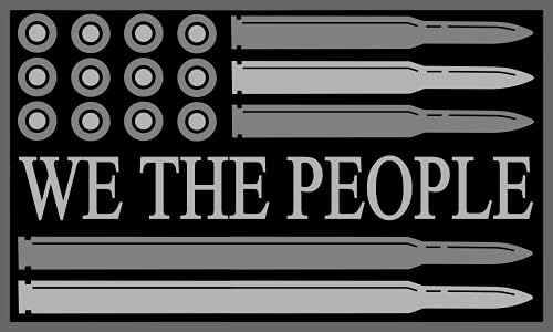 Ние Луѓето Куршум Знаме Браник Налепница-Знаат Вистината Премиум Винил Автомобил Налепница | Втор Амандман Право На Носење Оружје