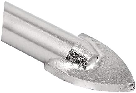 X-Gree 12mm Tip Dia 7.5mm триаголник Душка за дупчење стаклени плочки за вежбање бит алатка за напојување (алатка за напојување од 12мм