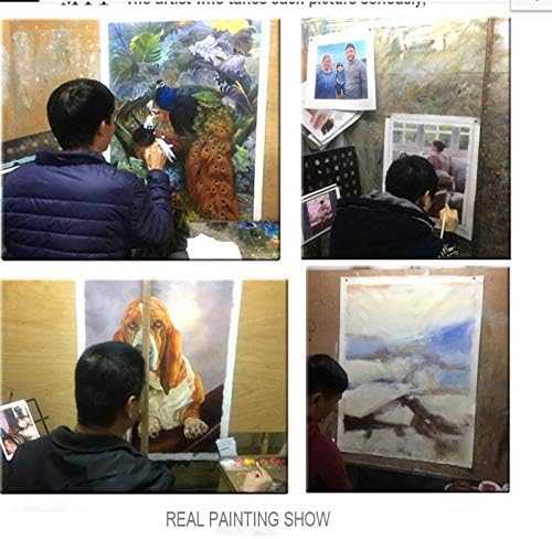 Yuanyiran рачно насликано современо сликарство со масло - апстрактна едноставна глетка Вертикална позадина на платно wallидна