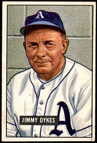 1951 Bowman 226 Jimmy Dykes Philadelphia Athletics Ex/Mt Athletics