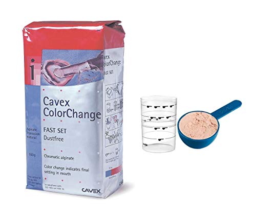 Cavex ColorChange Стоматолошки Алгинат-Брз Сет 500 Грама Со Лажичка И Мерна Чаша