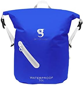 Geckobrands лесен водоотпорен ранец, црн/неонски зелен - водоотпорен ранец за пешачење и активности со лесна вода