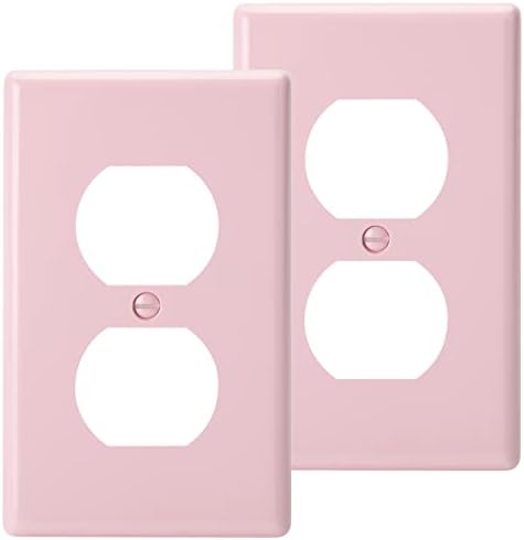 Batesидни плочи за двојно сад за садови, 2 пакувања, розови, електрични плочи за покривање на електрична енергија, капаци на електричен