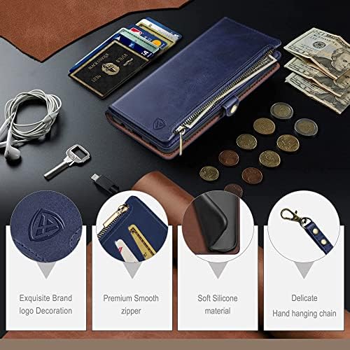 XcaseBar за iPhone 14 Pro 6.1 паричник случај со Патент xcasebar за блокирање На Rfid, Држач За Кредитни Картички, Flip Фолио Книга