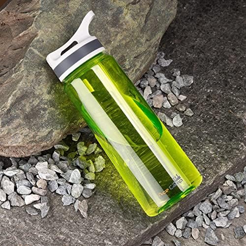 Acecamp 28oz шише со слама вода возрасно, пластично пластика БПА бесплатно спортско фитнес шише со фитнес со рачка издржлива зелена боја