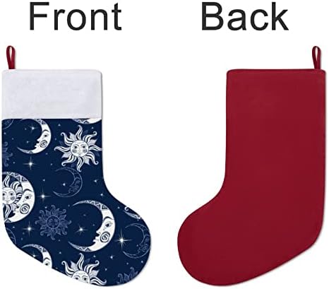 Гулаби за мир Божиќни чорапи порибување на Божиќни дрвја Дедо Мраз што виси украси за празничен камин 16,5 “