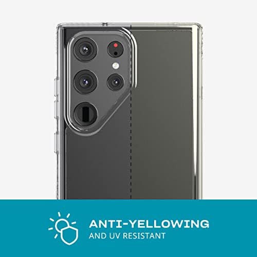 tech21 Evo Јасно За Samsung Galaxy S23 Ултра-Анти-Пожолтување Отпорни На Гребење Со 12ft Заштита Капка Јасен Телефон Случај