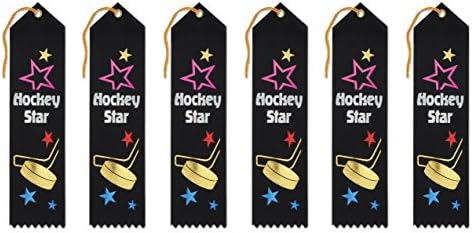 Панделки на награди за хокеј на хокеј, 2 на 8-инчи, 6 пакувања