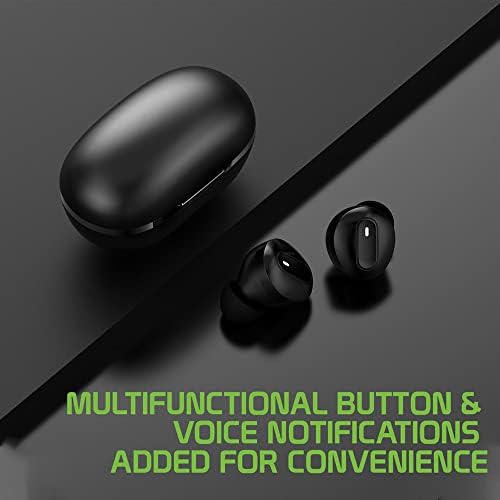 Безжичен V5.1 Bluetooth Earbuds компатибилен со LG L90 со продолжено куќиште за пакување за полнење за слушалки за уво.