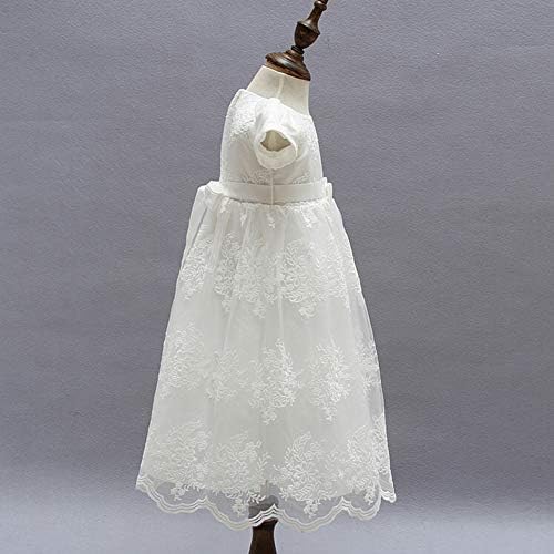 Сребрена сирена бебе девојчиња цветни вез за крштевање крштевање, специјална прилика формална облека за облека