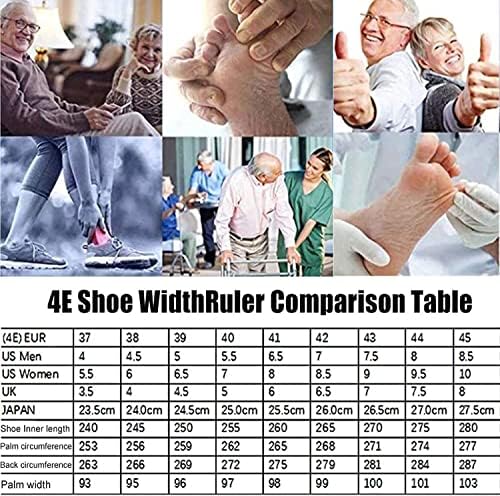 ZBJH Екстра широки дијабетични чевли со отечени нозе широко вклопуваат со голема големина артритис едем нозе обувки за дишење лесни чевли за