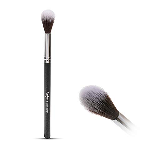 Nanshy Face Shaper Blush Brush - Bronzer Brush & Contour четка за прашок и крем апликација за шминка за лице и мешање - меки четка за хајлајт