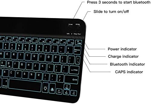 BoxWave Тастатура За Blackview A70-SlimKeys Bluetooth Тастатура - Со Позадинско Осветлување, Пренослива тастатура w/Практично Задно Светло