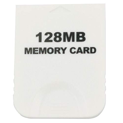 Alesuc 128mb Игра Мемориска Картичка Компатибилен за gamecube мемориска картичка Боја Бела Со Кутија За Складирање